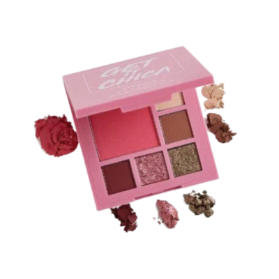 Палетка тіней і румʼян Chicabeauty Chiquita Mini-5 Eyeshadows and 1 Blush Multi-Palette 6 g 